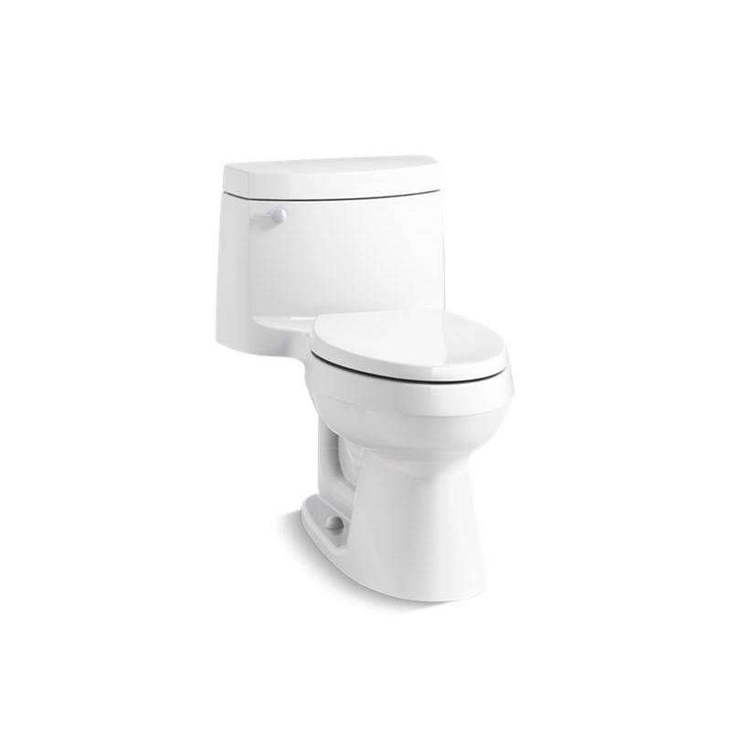 Kohler Cimarron&reg; K-3828 AquaPiston&reg; Flush System Left Trip Lever Vitreous China One-Piece Toilet, 1.28 gpf, White
