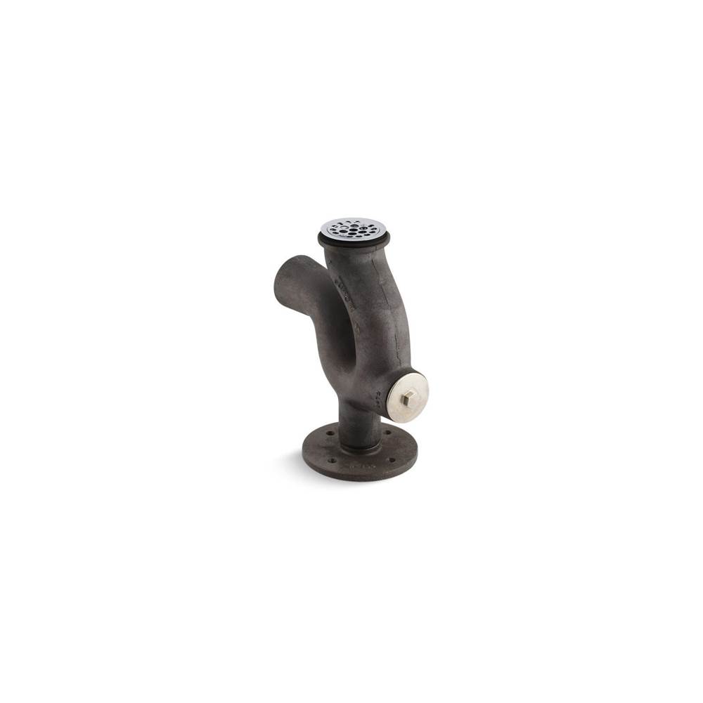 Kohler K-6672 Adjustable Standard Trap for 2 inch Iron Pipe Connection with Cleanout Plug and Strainer