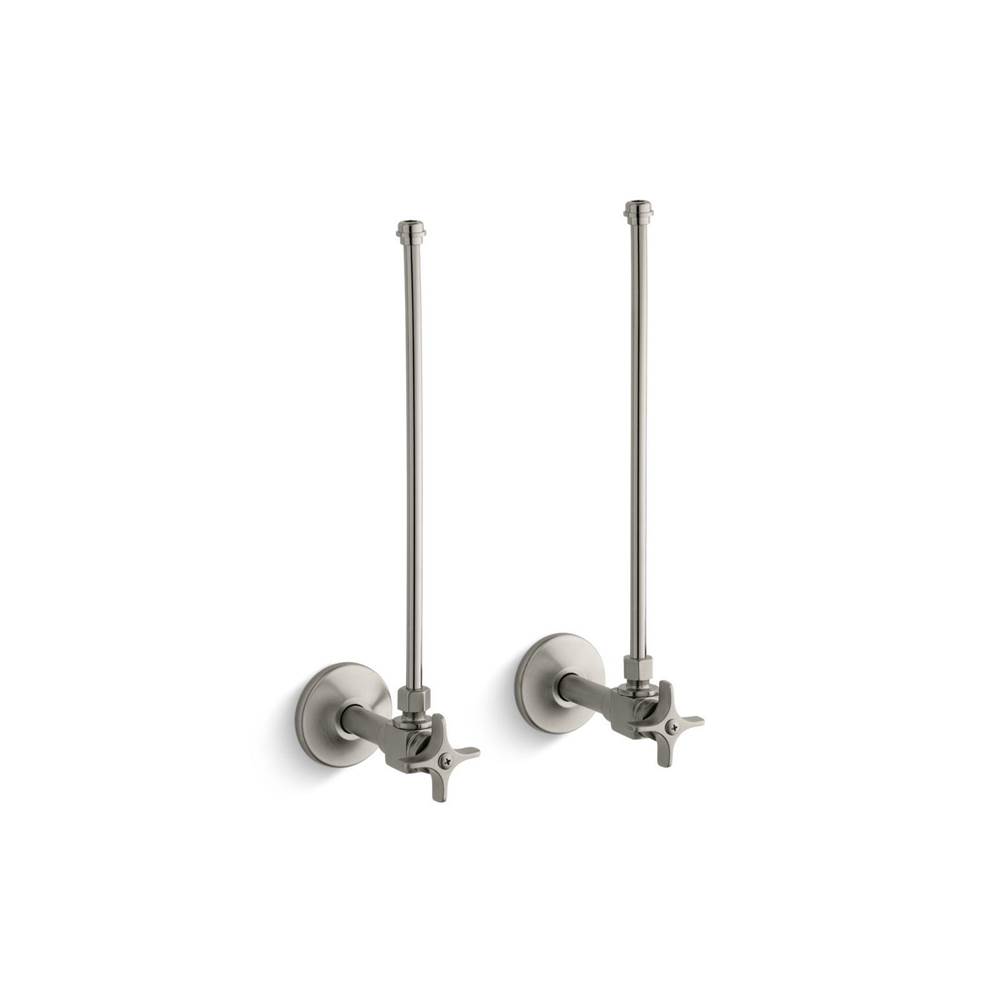 Kohler&reg; K-7605-P Brass Angle Supply with Stop, 3/8 inch NPT, Vibrant Burshed Nickel