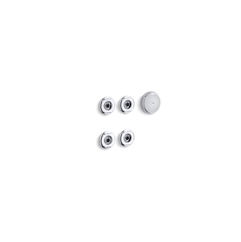 Kohler Flexjet&trade; K-9694 4-Jet Plastic Whirlpool Trim Kit, Polished Chrome