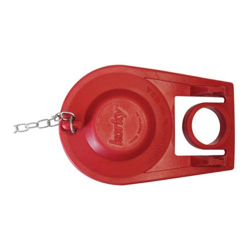 Korky® Classic Plus™ 2000BP Toilet Flapper, 2 in, Rubber, Red, For Use With: Old 5 and 7 gpf Toilets