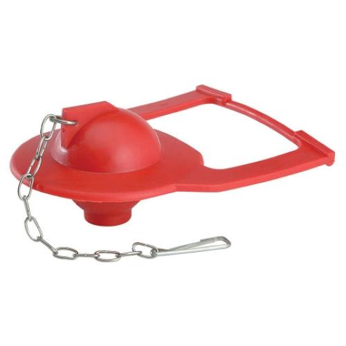 Korky® 2011BP Hinge Toilet Flapper, 2 in, Rubber/Stainless Steel, Red, For Use With: Kohler® 1-Piece Toilets