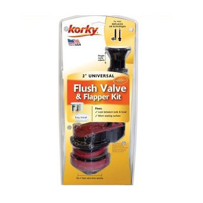 Korky® 4030PK Flush Valve Kit, 2 in Nominal, Rubber Body thumbnail 4