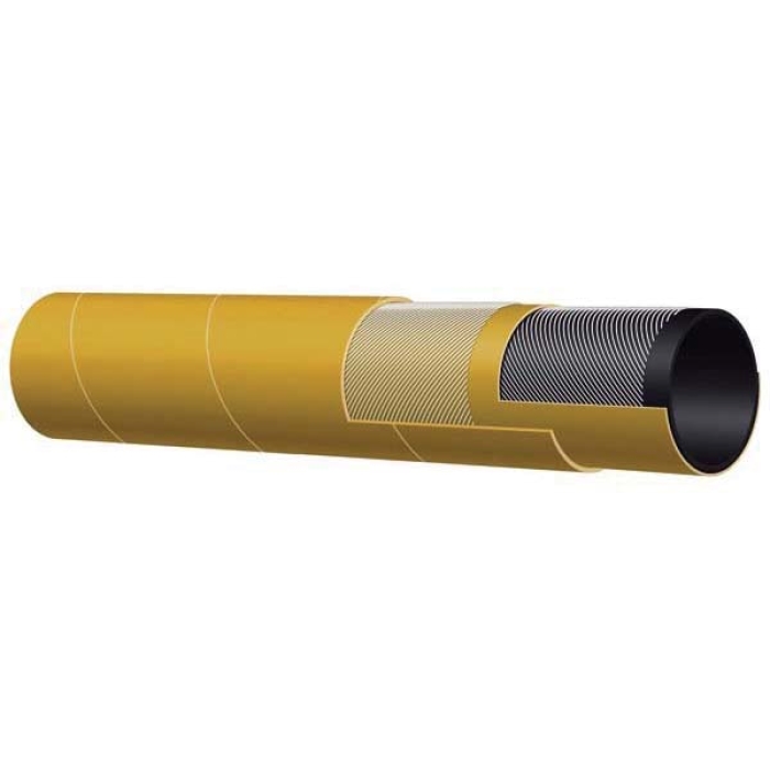 Alfagomma® T155AK400X100 Air Drill Hose, 4 in Nominal, 100 ft L, 300 psi, NBR/SBR Tube, Yellow