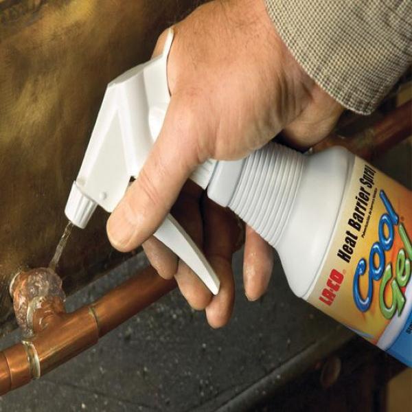 LA-CO® 11513 Heat Barrier Spray, Gel, Odorless, 16 fl-oz, Spray Bottle