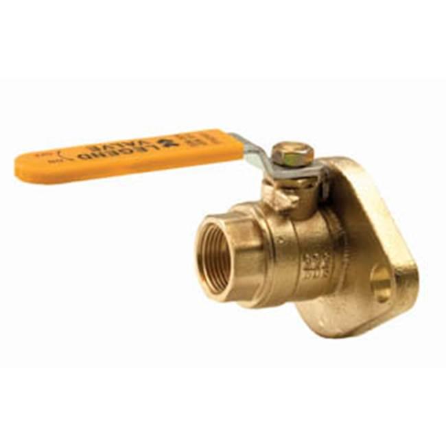 Legend Valve Legend Valve T-1002FLG Series 101-075 Isolation Ball Valve, 1 in, FNPT x Flanged, Bronze, 600 psi