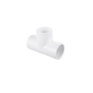 LESSO® 401-020 Tee, 2 in, Socket Connection, SCH 40 Schedule, PVC, White, 5-5/16 in L