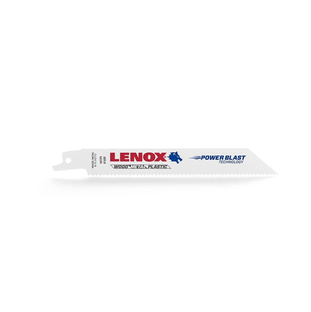 LENOX&reg; 20561S610R Reciprocating Saw Blade, 6 in L, 3/4 in W, 10 TPI, HSS Cutting Edge