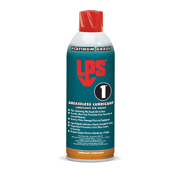 LPS® 00116 Greaseless Lubricant, Characteristic, Amber, 122 deg F, 11 oz Aerosol Can