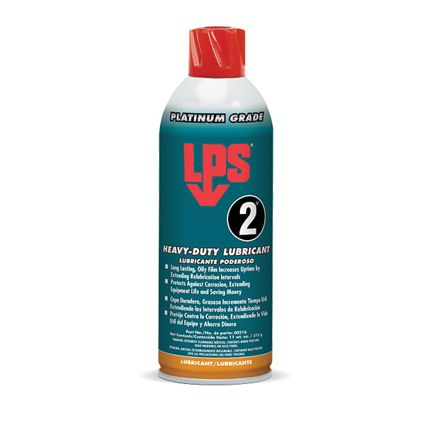 LPS® 2® 00216 Heavy-Duty Lubricant, Cherry, Slight Petroleum, Brown, -58 to 350 deg F, 11 oz Aerosol Can