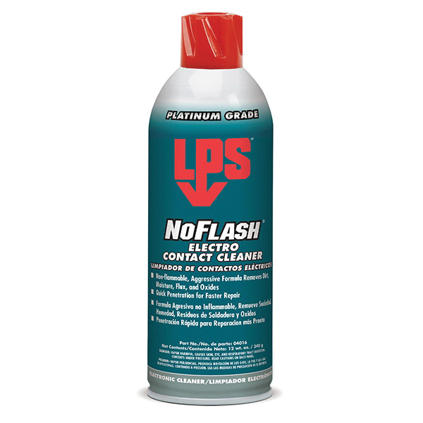 LPS® NoFlash® 04016 Electro Contact Cleaner, Liquid, Gas, Strong, 12 oz, Aerosol Can