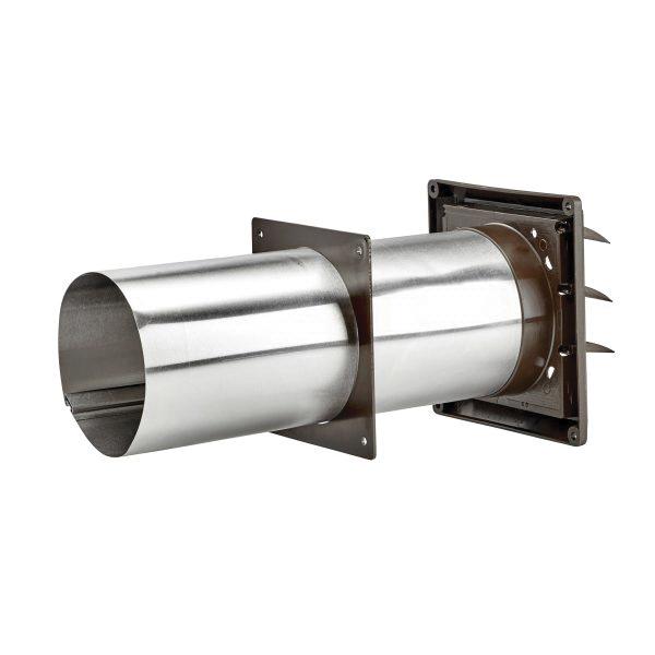 Lambro 267B Louvered Vent With Tail Pipe, 4 in, 5.44 in L, 5.44 in W, 10.63 in D, Plastic thumbnail 2