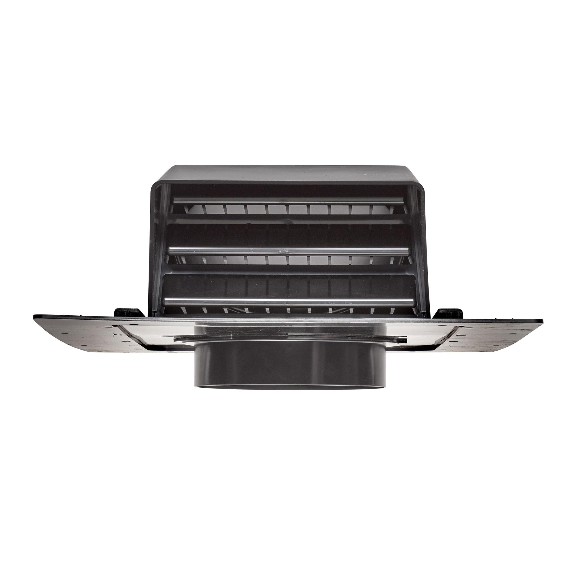 Lambro 359 Exhaust Roof Vent, 10 in, ABS, Black, 22.25 in L x 18.94 in W