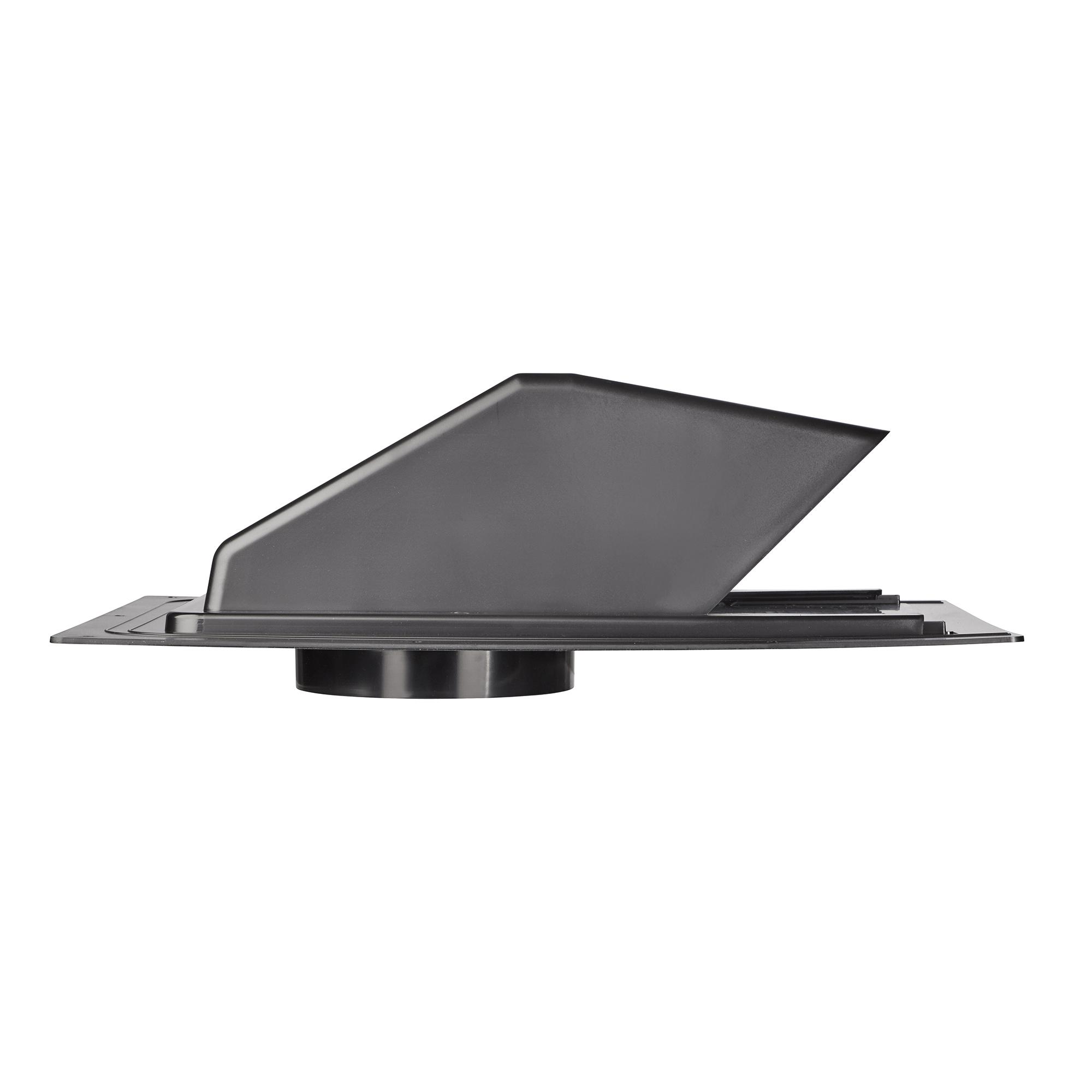 Lambro 359 Exhaust Roof Vent, 10 in, ABS, Black, 22.25 in L x 18.94 in W