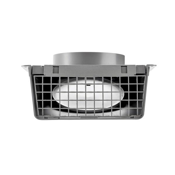 Lambro 389G Wall Vent, 8 in, Plastic, Gray