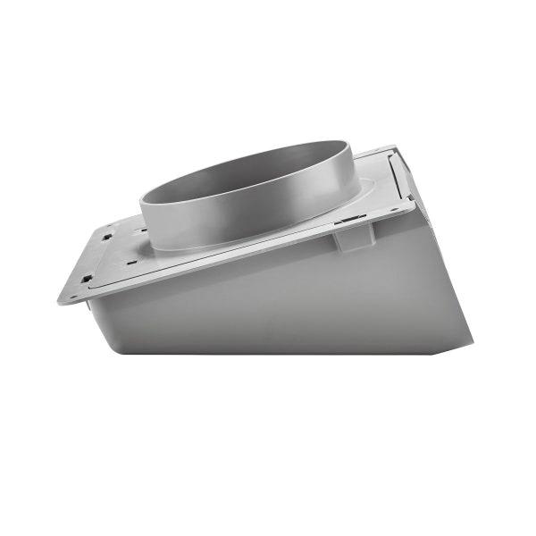 Lambro 389G Wall Vent, 8 in, Plastic, Gray