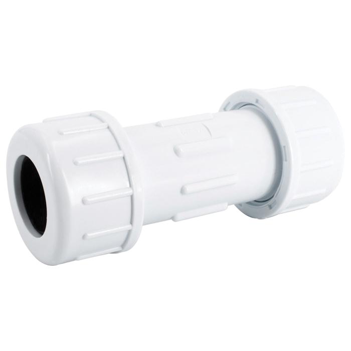Legend Valve Legend Valve 204-106 Coupling, 1-1/4 in Compression x 1-1/4 in Compression, PVC