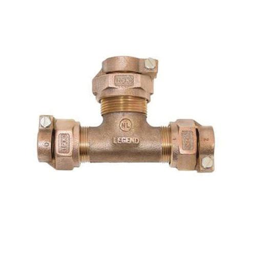 Legend Valve Legend Valve 313-394NL Pipe Tee, 3/4 in, Sweat, 100 psi, Bronze