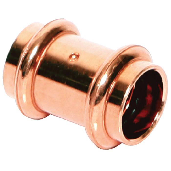 Legend Valve 450 Series 450-504P Coupling, 3/4 in Press x 3/4 in Press, Copper