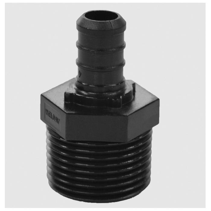 Legend Valve 461-754 Adapter, 1/2 in F2159 PEX x 1/2 in MNPT, Polyphenylsulfone