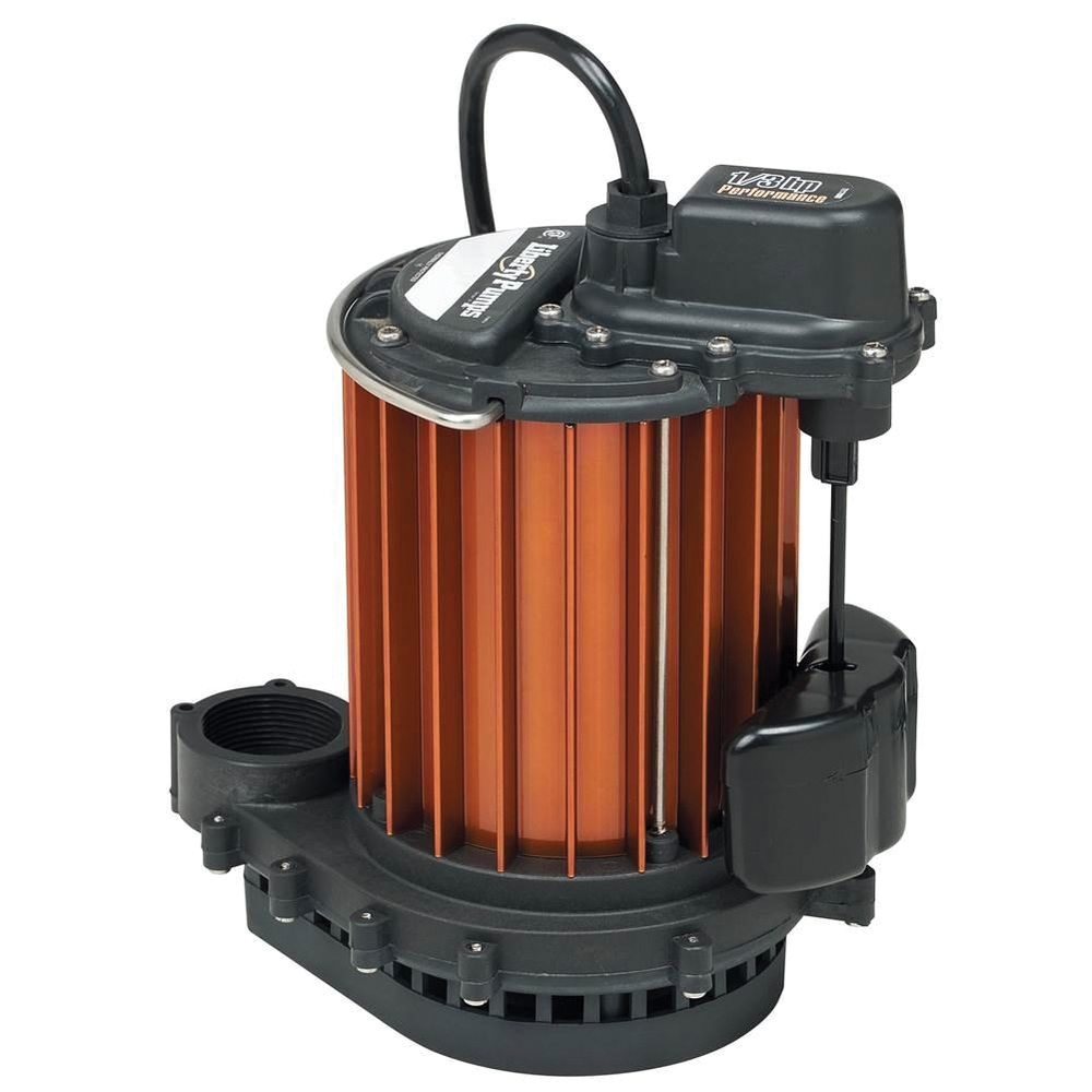 Liberty Pumps® 230 Series 237 Sump Pump With Vertical Magnetic Float Switch, 115 VAC, 5.2 A, 1/3 hp, 37 gpm