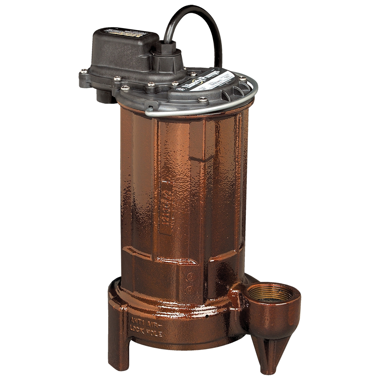 Liberty Pumps® 290 Series 291 Submersible Sump/Effluent Pump, 115 V, 10.4 A, 3/4 hp, Iron