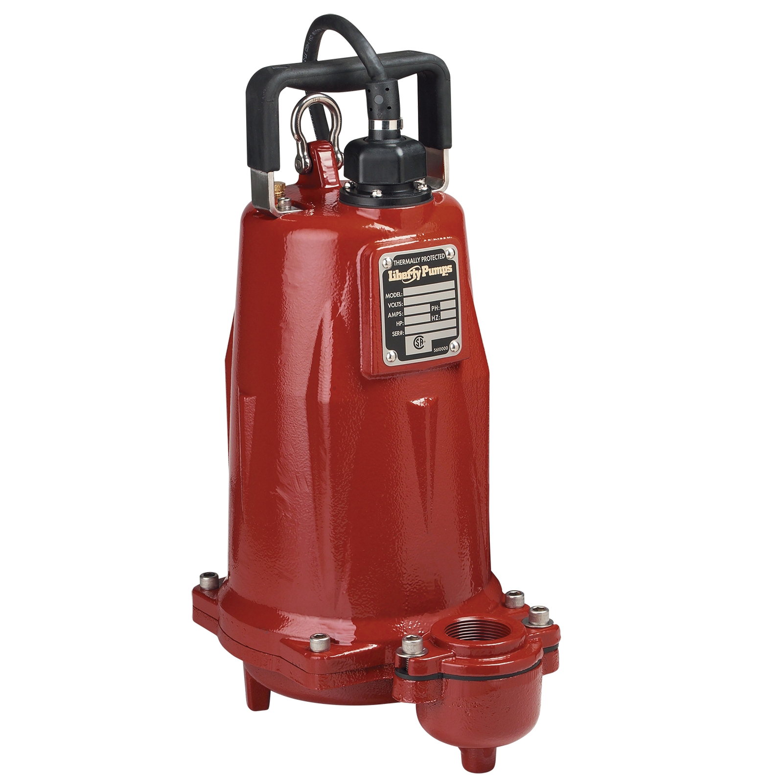Liberty Pumps® FL100 Series FL102A-2 Submersible Effluent Pump, 208-230 V, 12 A, 60 Hz, 1 hp, Iron thumbnail 2