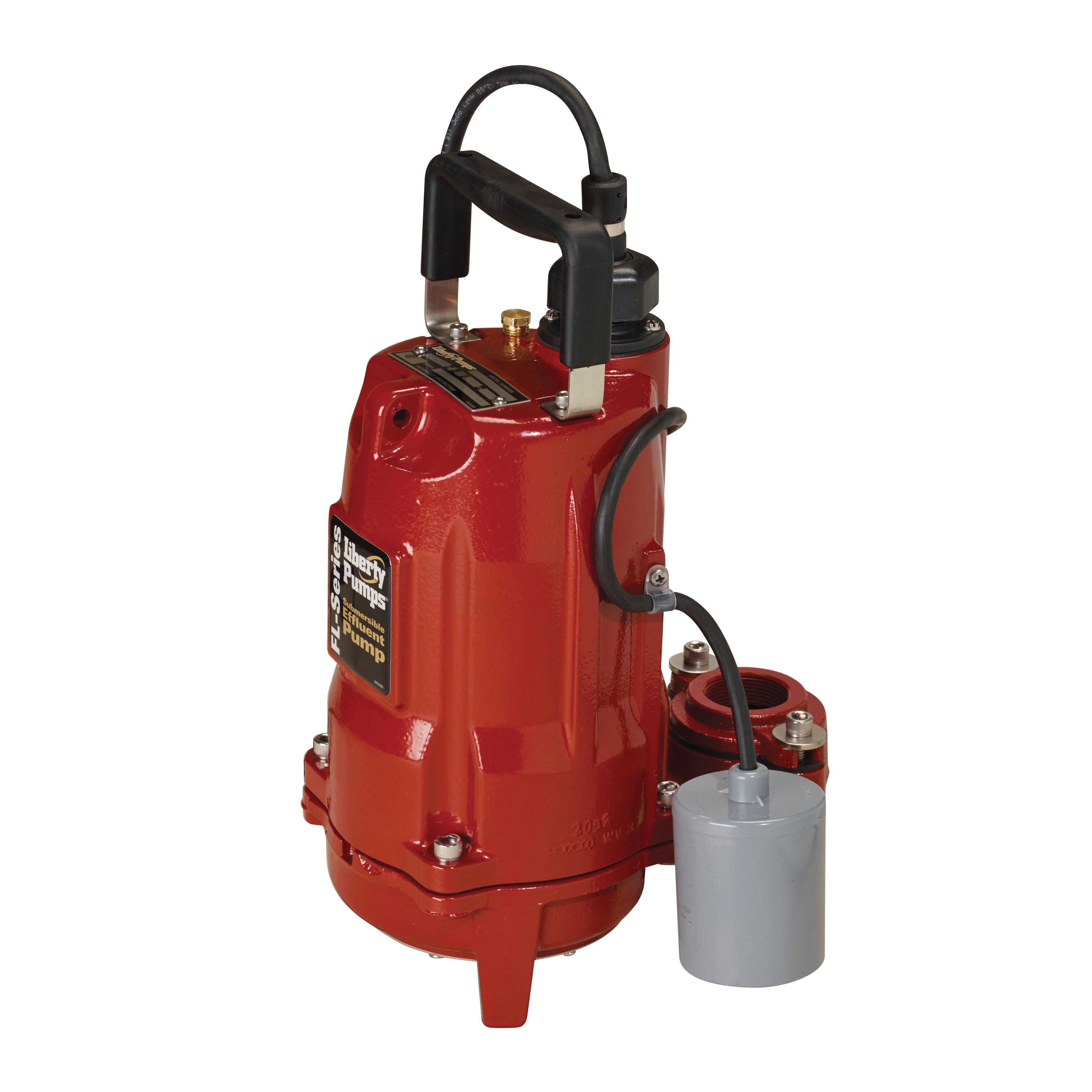 Liberty Pumps® FL50 Series FL51A-2 Submersible Effluent Pump, 115 VAC, 12 A, 60 Hz, 1/2 hp, 92 gpm, Cast Iron