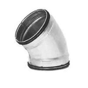 Linx Industries&trade; BU45 10 Elbow, 45 deg, 10 in, Steel, Galvanized