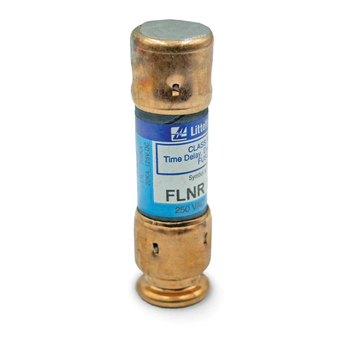 Littelfuse® FLNR010.T Time Delay Fuse, 10 A, 250 VAC, 125 VDC, 300 kA AC, 20 kA DC Interrupt, Class: RK5