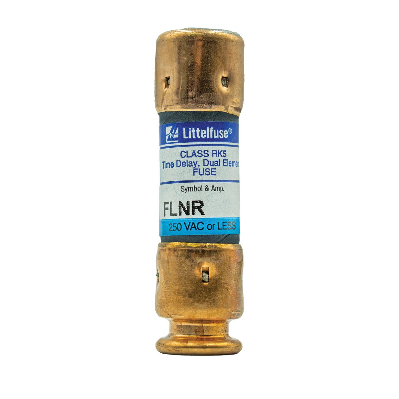 Littelfuse® FLNR010.T Time Delay Fuse, 10 A, 250 VAC, 125 VDC, 300 kA AC, 20 kA DC Interrupt, Class: RK5
