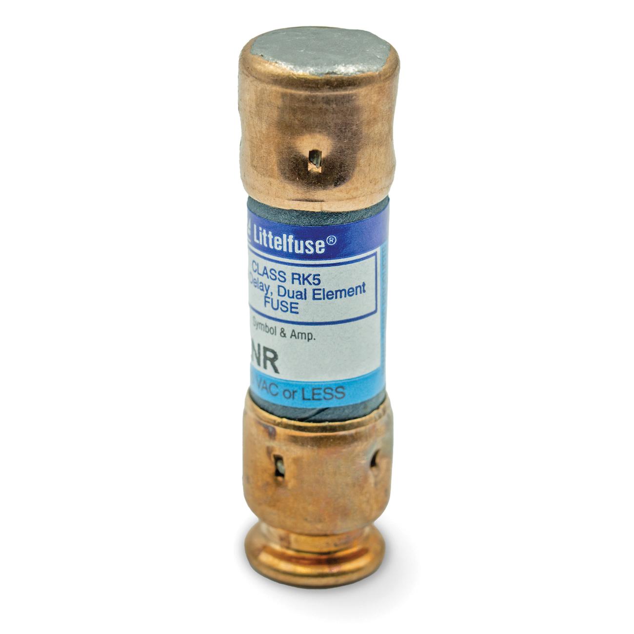 Littelfuse® FLNR010.T Time Delay Fuse, 10 A, 250 VAC, 125 VDC, 300 kA AC, 20 kA DC Interrupt, Class: RK5