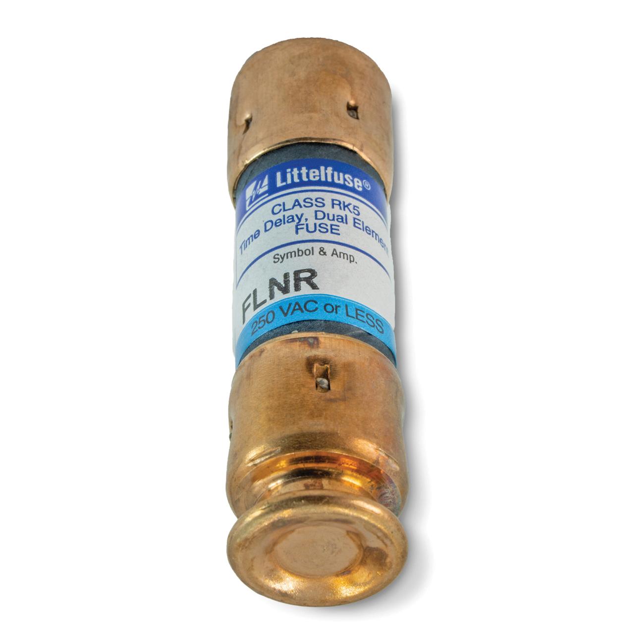 Littelfuse® FLNR010.T Time Delay Fuse, 10 A, 250 VAC, 125 VDC, 300 kA AC, 20 kA DC Interrupt, Class: RK5
