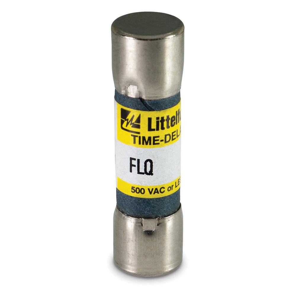 Littelfuse&reg; POWR-GARD&reg; FLQ Series FLQ010 Time Delay Midget Fuse, 10 A, 500 VAC/300 VDC, 10 kA Interrupt