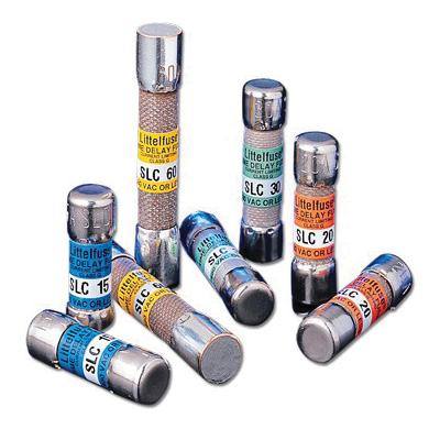 Littelfuse® SLC Series SLC010 Medium Time Lag Fuse, 10 A, 600 VAC/170 VDC, 100 kA Interrupt, Class: G, Cartridge Body