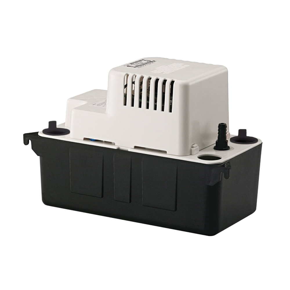 Little Giant® LG-VCMA-20ULST Condensate Pump, 115 V, 1.5 A, 1/30 hp, 80 gph, 1 ft Max Feet of Head, ABS