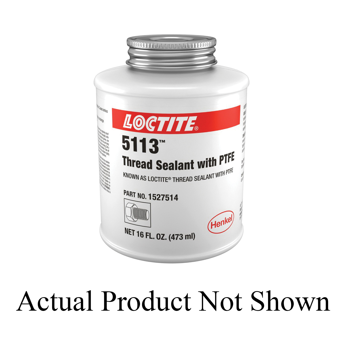 LOCTITE® 5113 1527514 Thread Sealant, Paste, White, Alcoholic, 24 hr Curing, 1 pt, Can