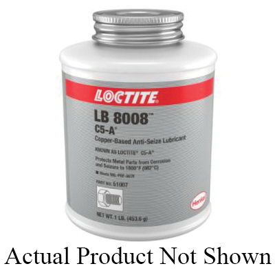 LOCTITE® LB 8008™ C5-A™ 160796 Anti-Seize Lubricant, Copper Base, Mild, Copper, NLGI Grade 0 Grade, -20 to 1800 deg F
