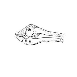 MA-LINE L42 Pipe Cutter, 1-1/4 in Max Pipe/Tube Dia, PVC Pipe/Tube, Ratchet Handle