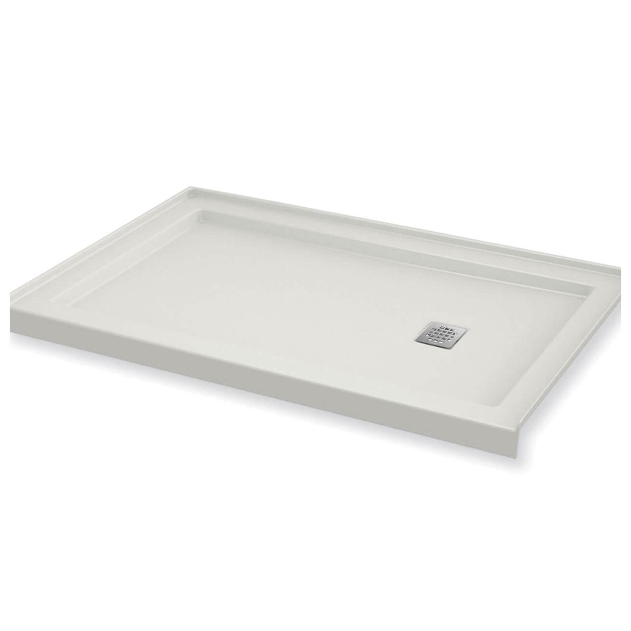 MAAX® B3Square 60 inch x 36 inch x 4 inch Acrylic Alcove Shower Base, Right Drain, White thumbnail 2