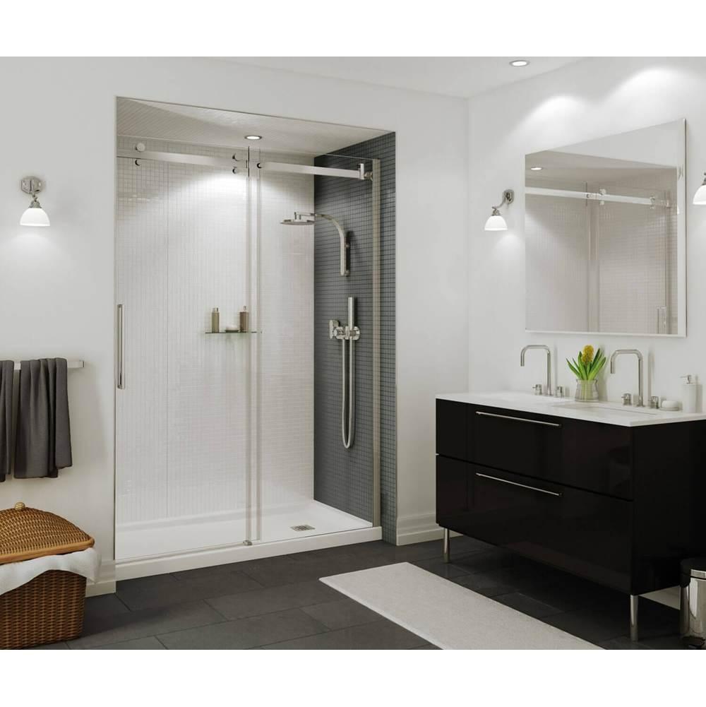 MAAX® B3Square 60 inch x 32 inch x 4 inch Acrylic Alcove Shower Base, Left Drain, White thumbnail 4