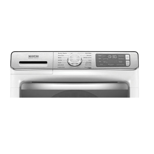 MAYTAG MHW8630HW 5 cu-ft 120V 15/20A Stainless Steel Drum Front Load Washer, White thumbnail 4
