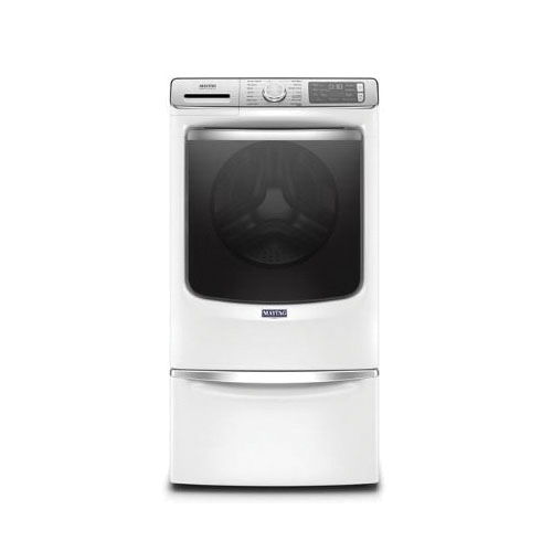 MAYTAG MHW8630HW 5 cu-ft 120V 15/20A Stainless Steel Drum Front Load Washer, White