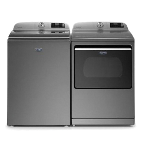 MAYTAG MVW7230HC 5.2 cu-ft 120V 15A Stainless Steel Drum Smart Top Load Washer with Extra Power Button, Metallic Slate thumbnail 4