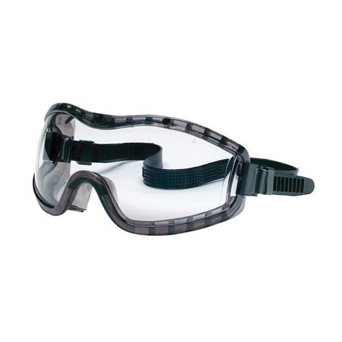 MCR Safety 2310AF Safety Goggles, Universal, Single Lens, Clear Lens, Duramass® Anti-Fog Lens, Smoke Frame