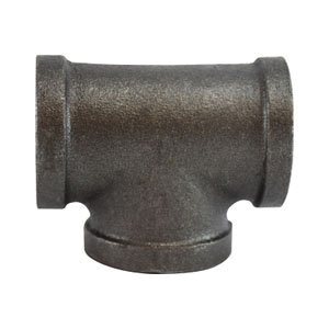 MIDLAND INDUSTRIES 65250 Pipe Tee, 1/8 in FPT x 1/8 in FPT x 1/8 in FPT, Iron, Black, 150 lb