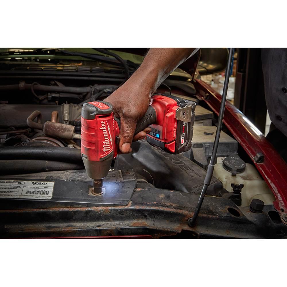 Milwaukee® M18 Fuel Brushless Compact Impact Wrench Kit, 3/8 in Straight Drive, 0 to 3200 bpm, 210 ft-lb Torque, 18 V thumbnail 4