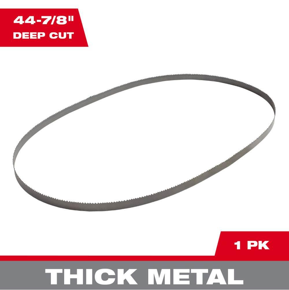 Milwaukee® 48-39-0500 Standard Deep Cut Portable Band Saw Blade, 44-7/8 in L, 1/2 in W, 0.02 in Thick, 10 TPI, HSS Tip thumbnail 3