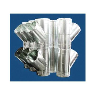 M&M 800 Series 80014147 Wye, 14 x 14 x 7 in, 28 ga, Galvanized, Steel