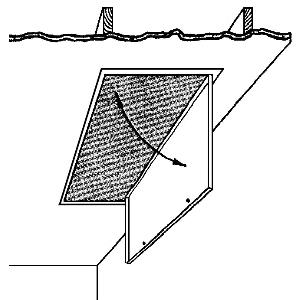 M&M MP-MAD1212 Maintenance Access Door, 22 ga, 24 ga, Bondarized/Phosphatized Steel